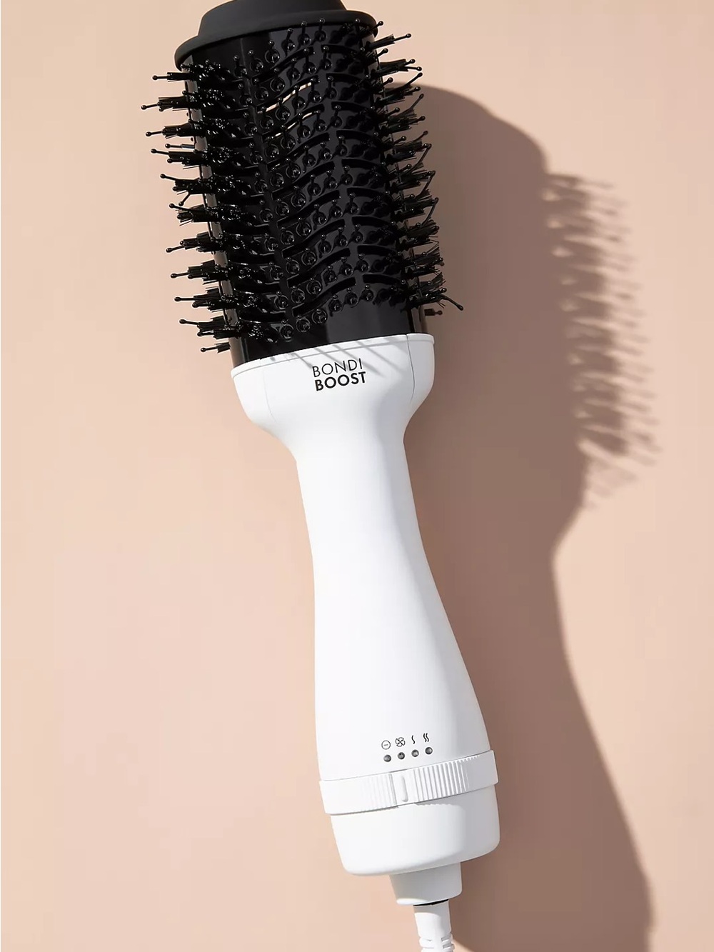 BondiBoost White & Black Round Hot Air Styling Brush. never used